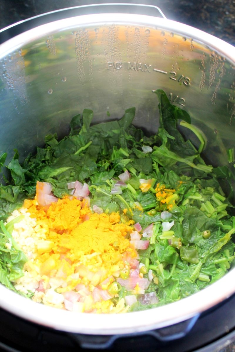 Mustard Greens / Sarson Da Saag – Instant Pot | Pressure Cooker ...