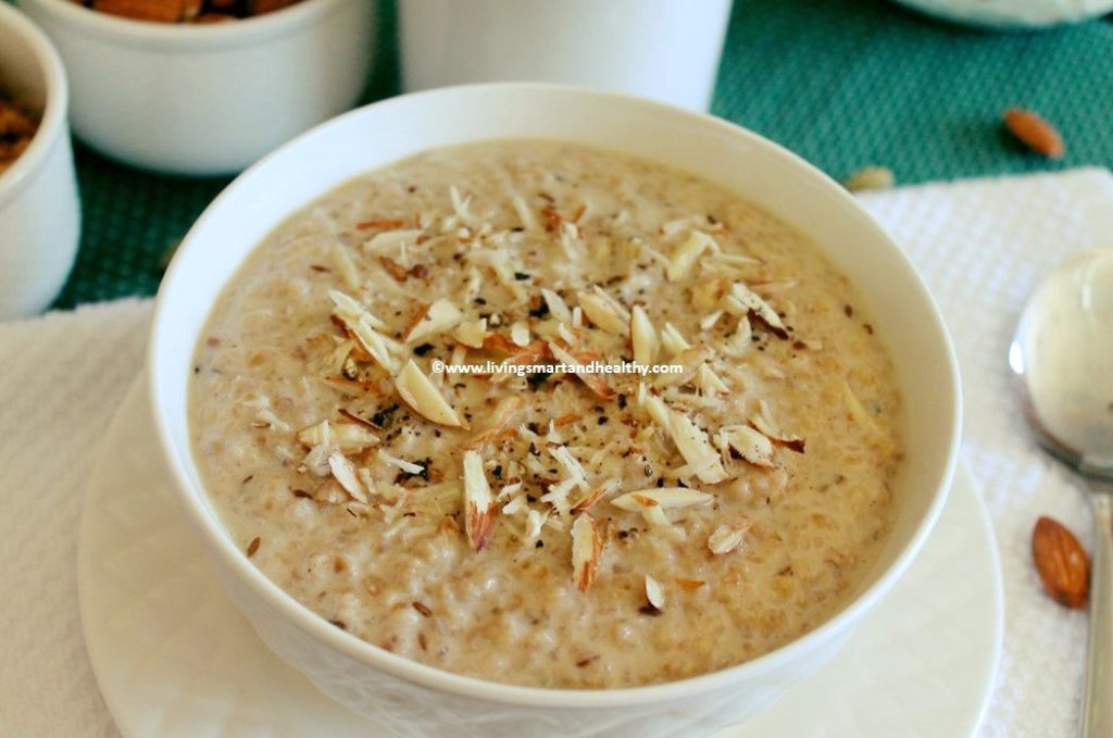 Cracked Wheat Porridge/ Meetha Daliya | Living Smart And Healthy