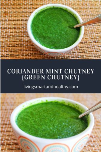 Coriander Mint Chutney / Green Chutney / Dhaniya Pudina Ki Chutney ...