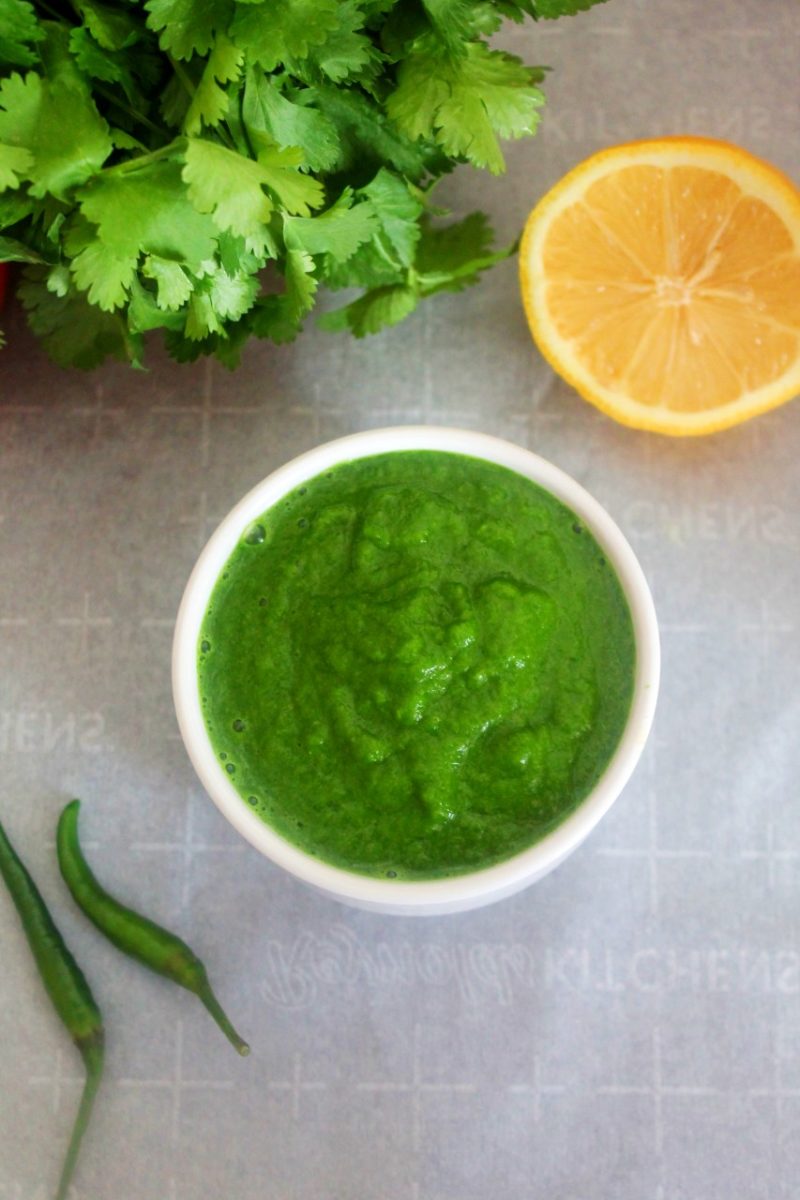 Green Garlic Cilantro Chutney Living Smart And Healthy