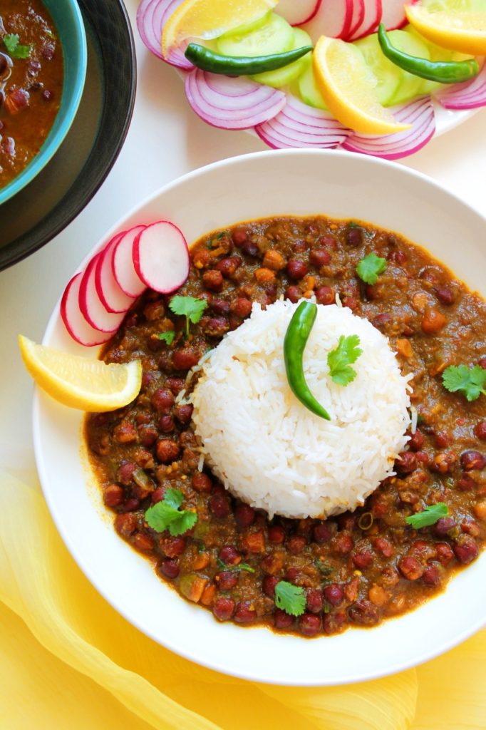 Kala Chana Masala / Black Chickpeas Curry – Instant Pot | Stove Top ...