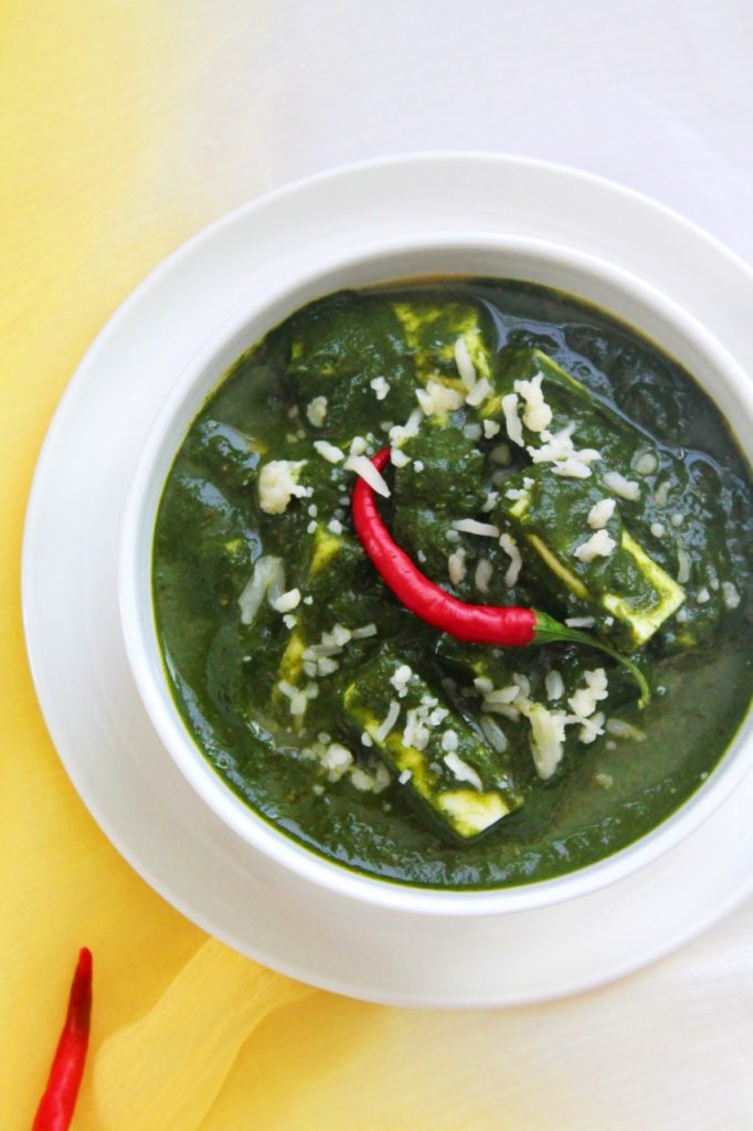 Instant Pot Palak Paneer / Spinach with cottage cheese | Living Smart ...