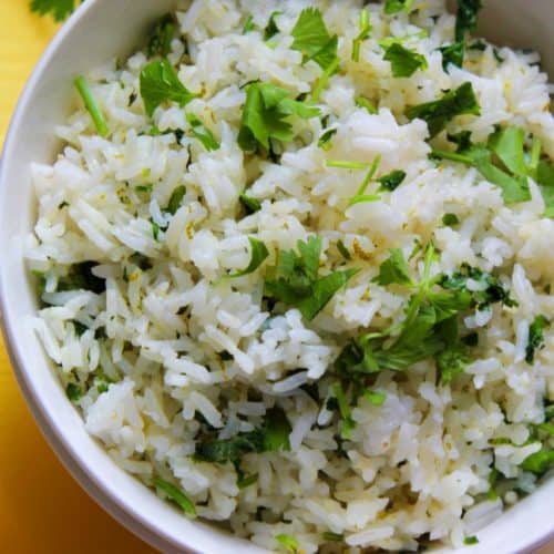 Instant Pot Cilantro Lime Rice - Recipe Video - Living Smart And Healthy