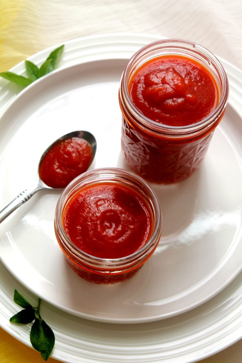 Homemade Ketchup with fresh tomatoes Living Smart And Healthy