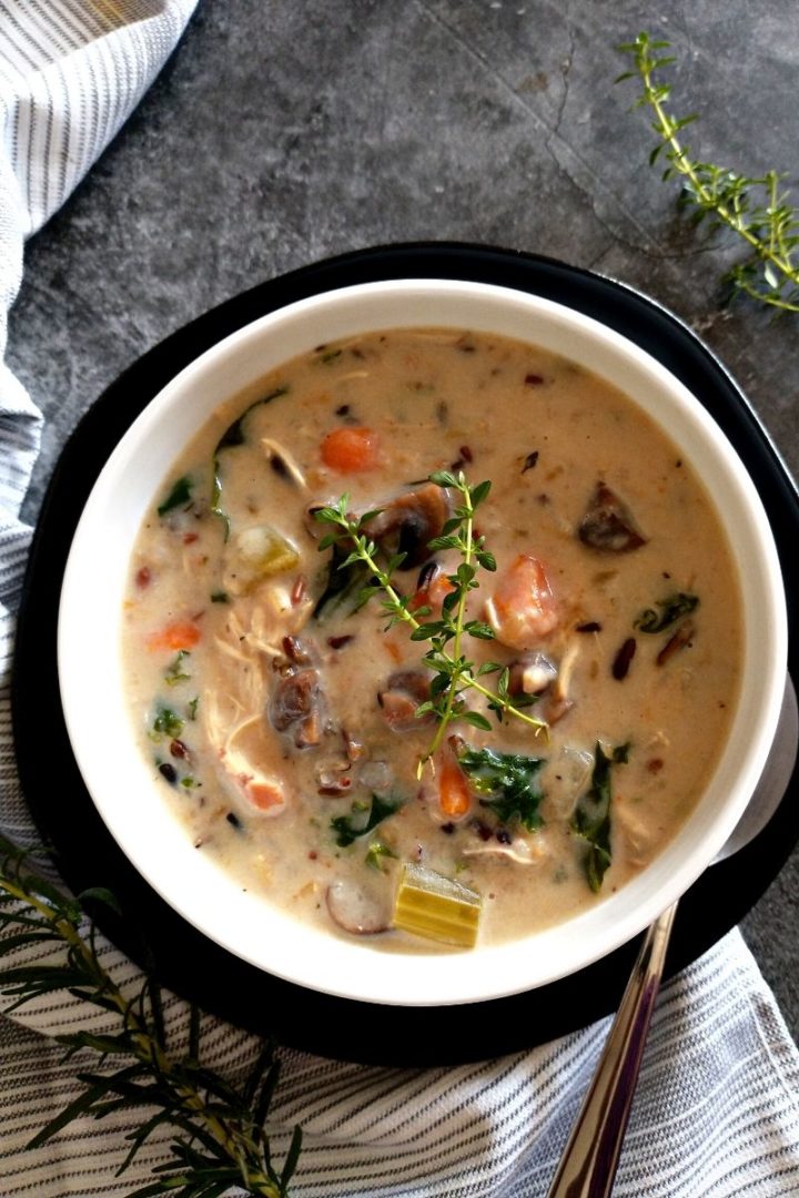 Chicken Wild Rice Soup - Living Smart And Healthy