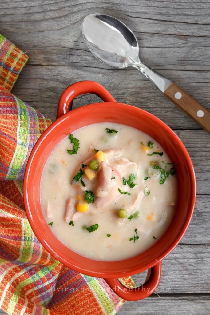 Instant Pot Chicken Pot Pie Soup - Living Smart And Healthy