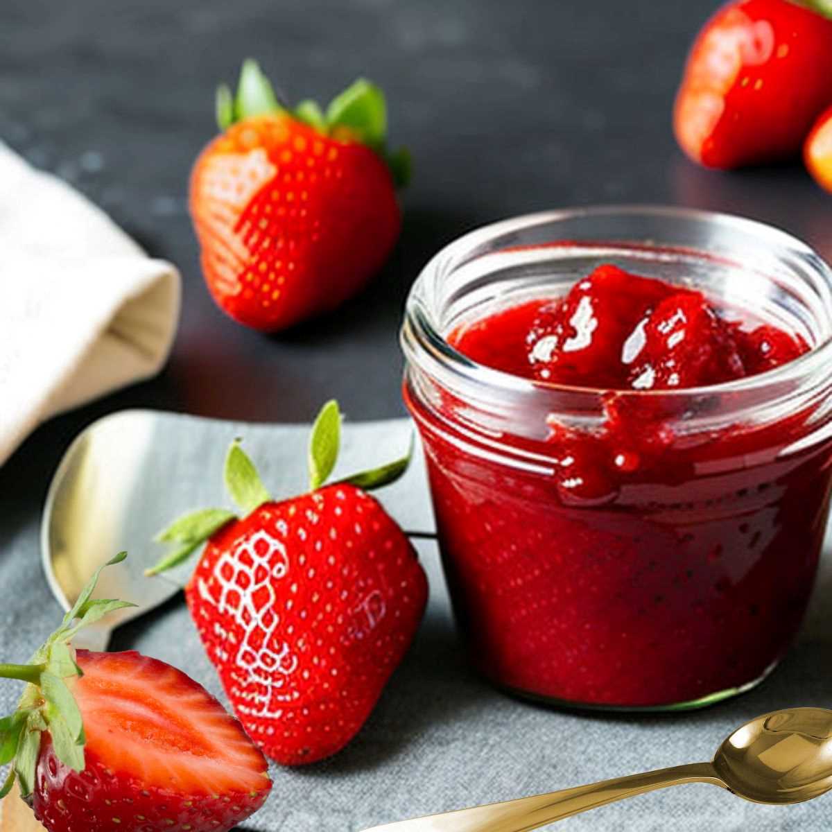 Easy Strawberry Jam - Just 3 Ingredients (no Pectin) - Living Smart And ...