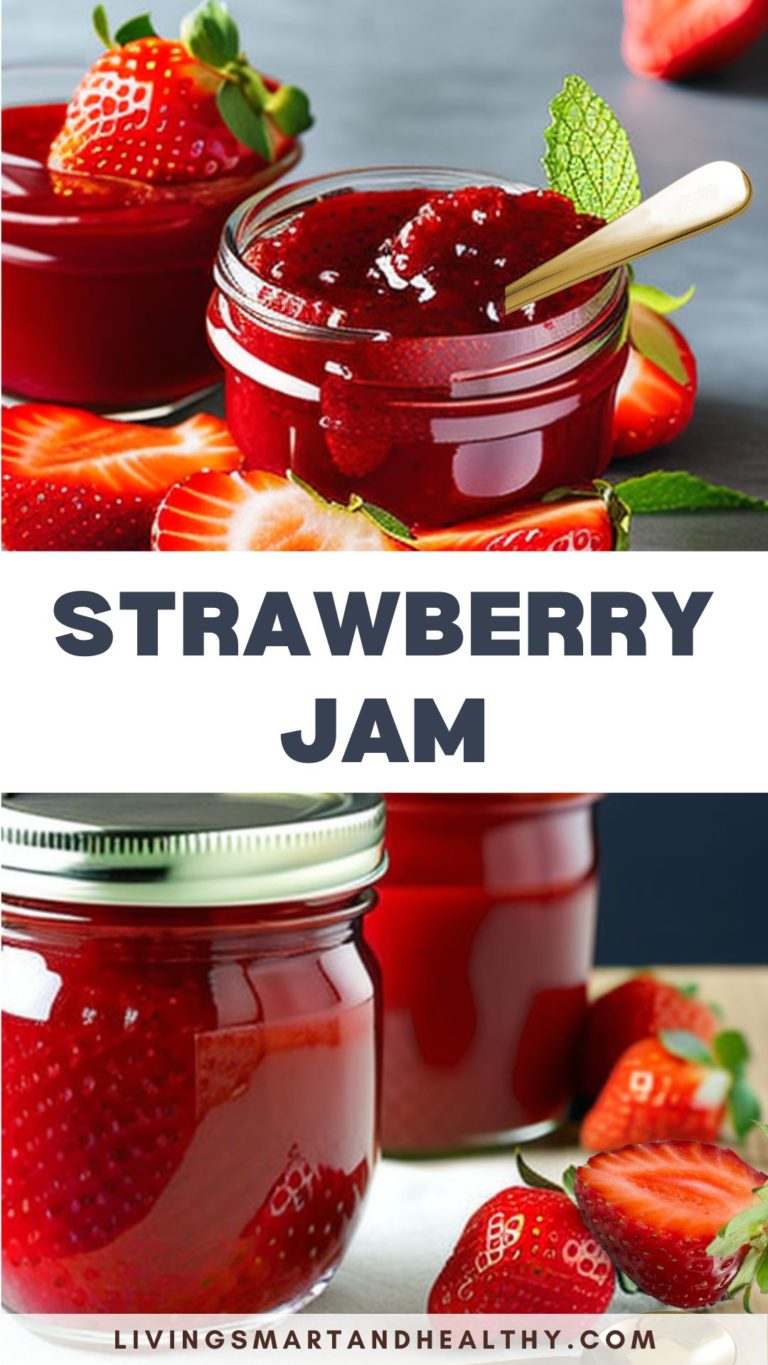 Easy Strawberry Jam - Just 3 Ingredients (no Pectin) - Living Smart And ...