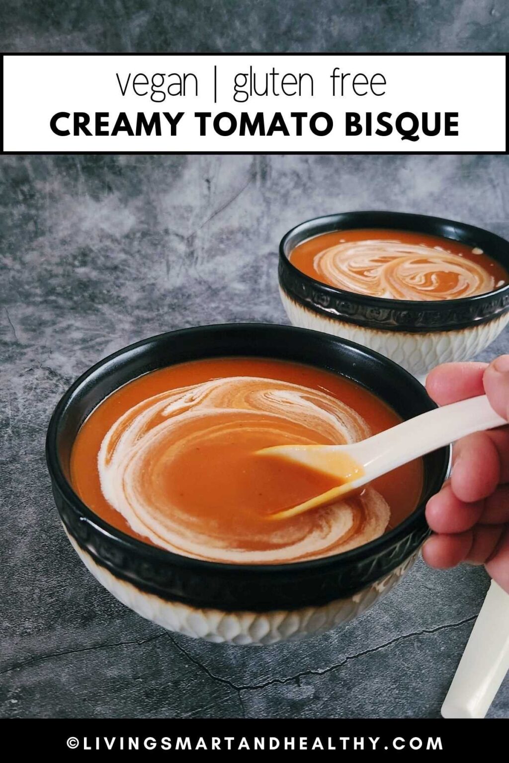 Easy Tomato Bisque With Canned Tomatoes - Living Smart And Healthy